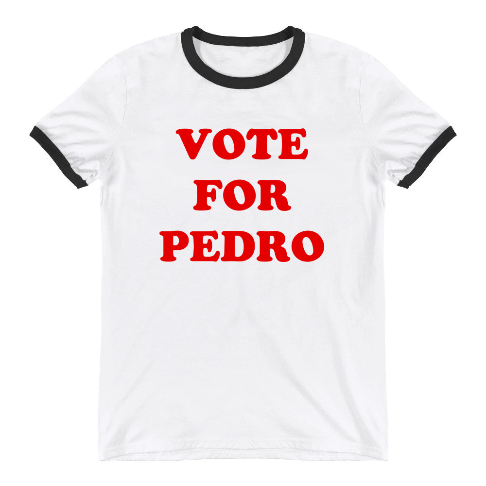 Vote For Pedro Ringer T-Shirt - FiveFingerTees