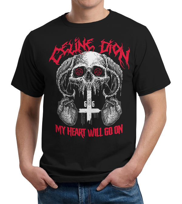 Celine Dion Death Metal T-Shirt - FiveFingerTees