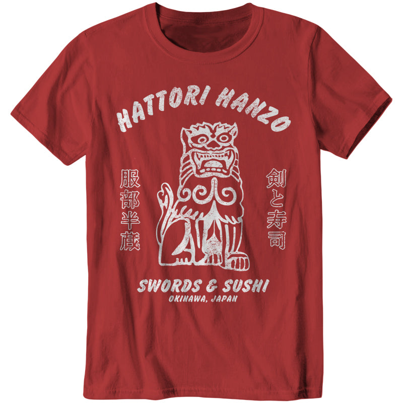 Hattori Hanzo Swords & Sushi T-Shirt - FiveFingerTees