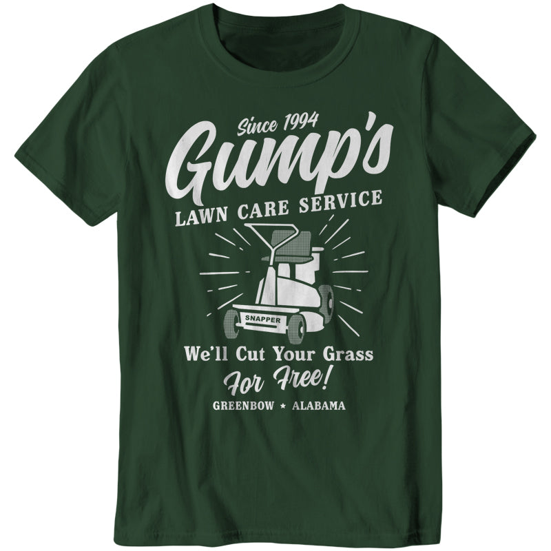 Gump's Lawn Mowing Service T-Shirt - FiveFingerTees
