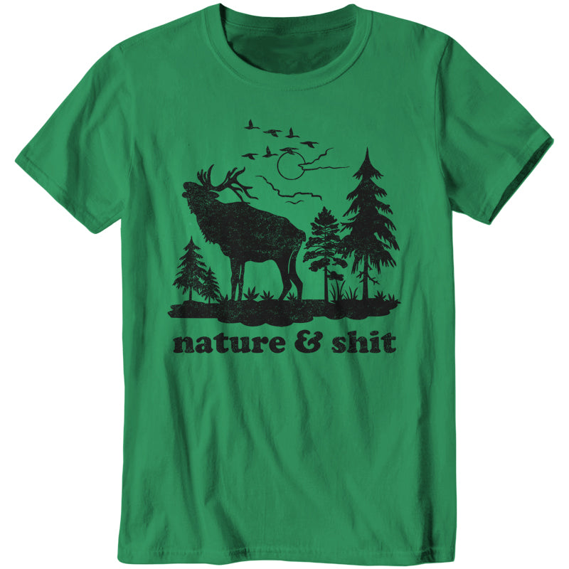 Nature & Shit T-Shirt - FiveFingerTees