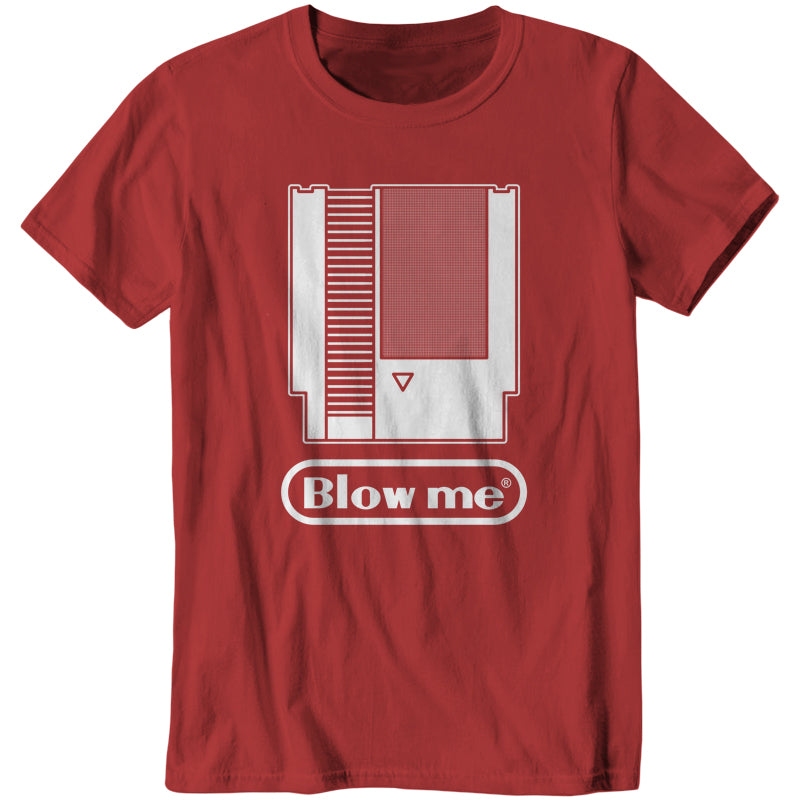 Blow Me Nintendo Cartridge T-Shirt - FiveFingerTees