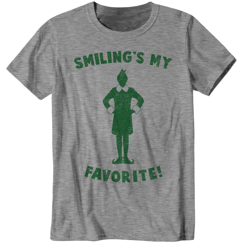 Smiling's My Favorite T-Shirt - FiveFingerTees