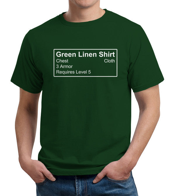 Green Linen Shirt T-Shirt - FiveFingerTees