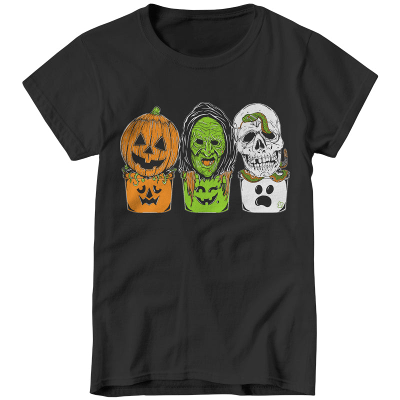 Boo Buckets Ladies T-Shirt (1up Exclusive) - FiveFingerTees