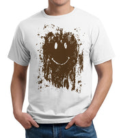 Mud Splatter Smiley Face T-Shirt - FiveFingerTees