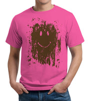 Mud Splatter Smiley Face T-Shirt - FiveFingerTees