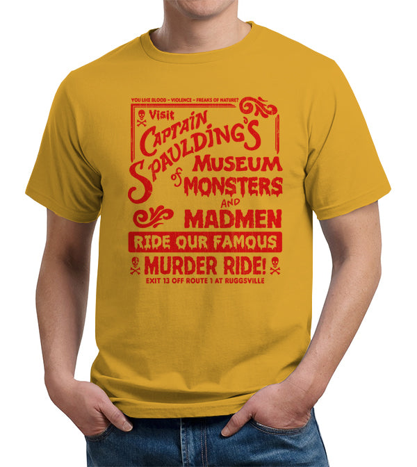 Captain Spaulding's Museum Of Monsters And Madmen T-Shirt - FiveFingerTees