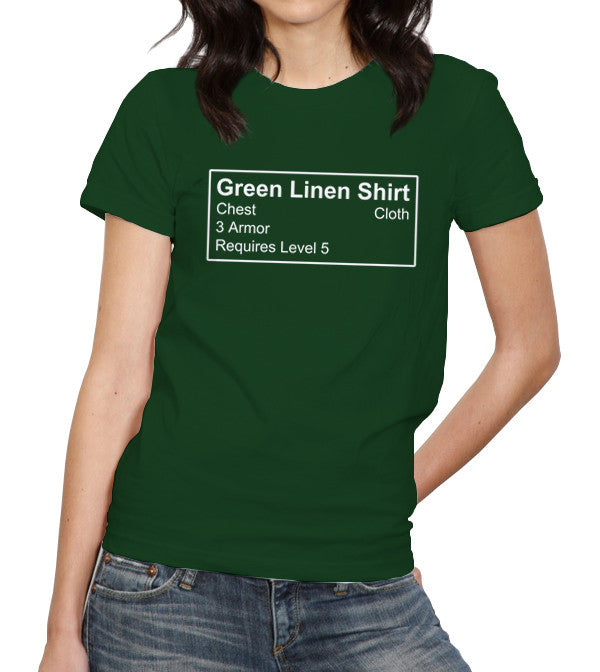 Green Linen Shirt T-Shirt - FiveFingerTees