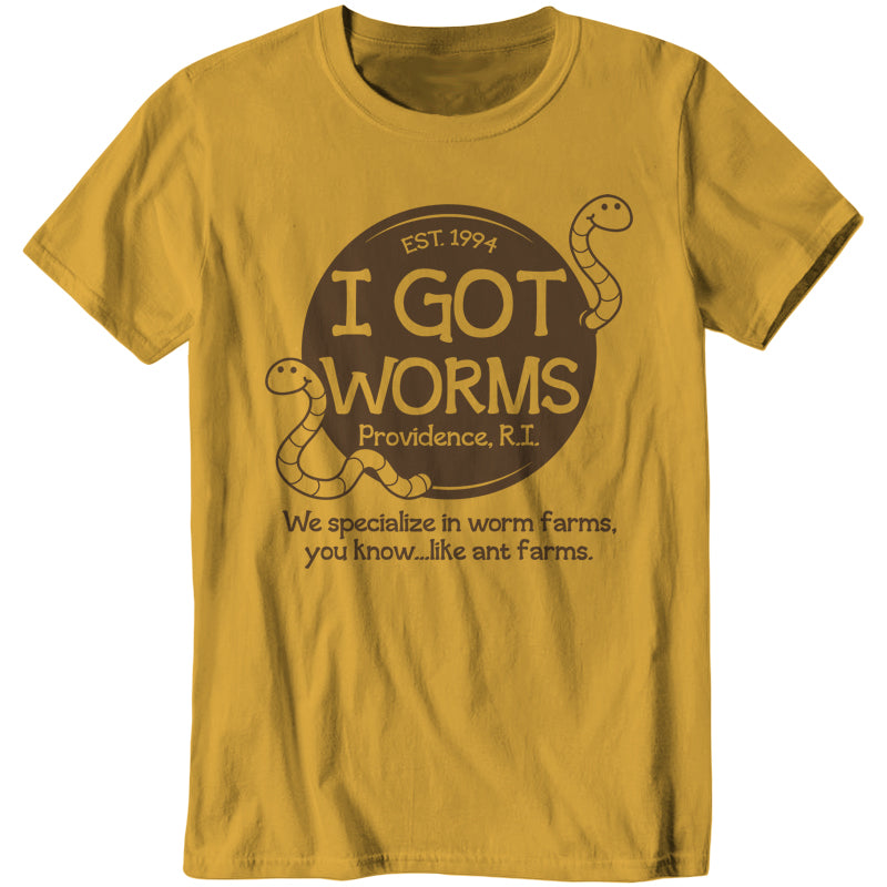 I Got Worms TShirt FiveFingerTees