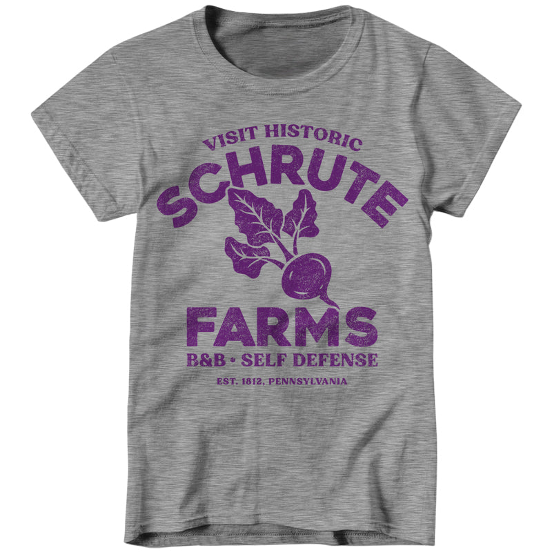 Schrute Farms Bed & Breakfast Ladies T-Shirt - FiveFingerTees