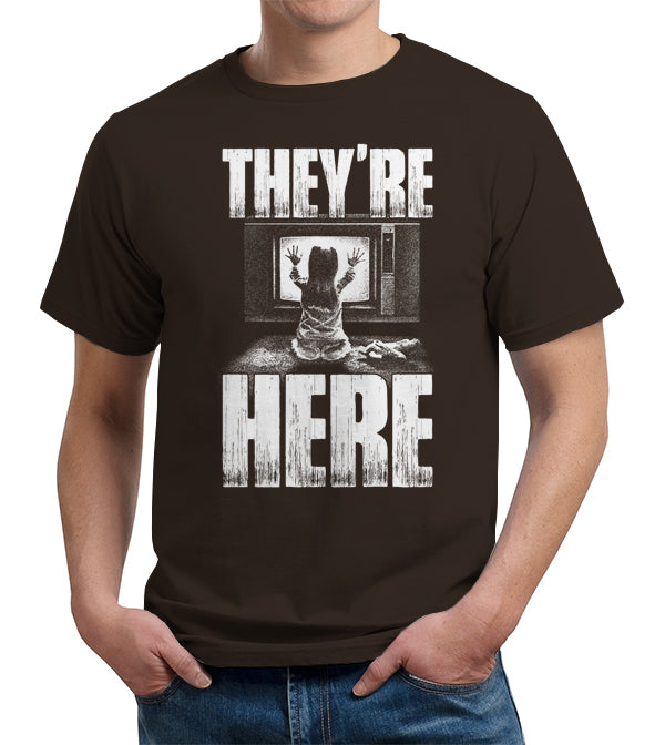 They're Here T-Shirt - FiveFingerTees