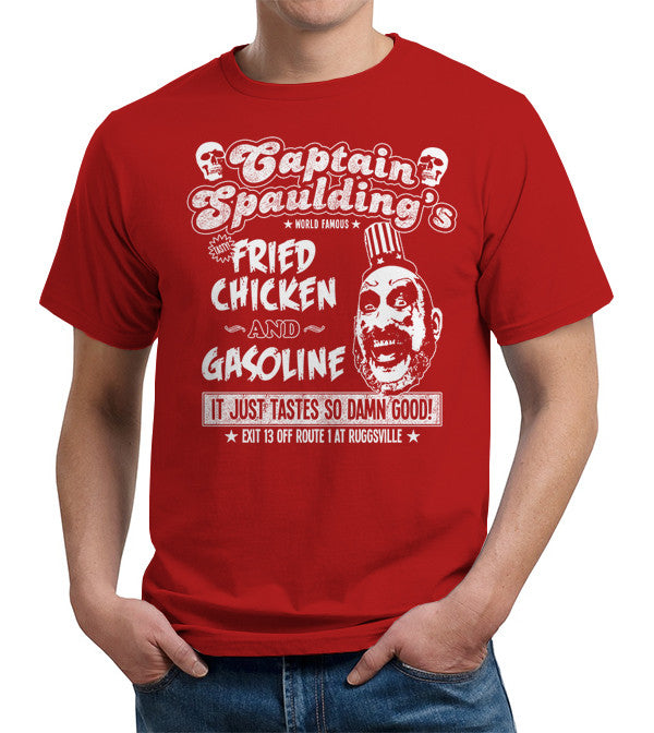 Captain Spaulding's Fried Chicken And Gasoline T-Shirt - FiveFingerTees