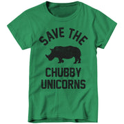 Save The Chubby Unicorns Ladies T-Shirt - FiveFingerTees