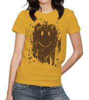 Mud Splatter Smiley Face T-Shirt - FiveFingerTees