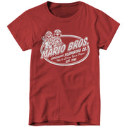 Mario Brothers Plumbing Co. Ladies T-Shirt - FiveFingerTees