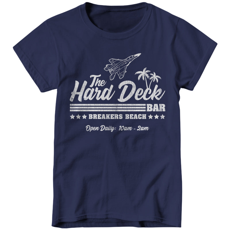 The Hard Deck Bar Ladies T-Shirt - FiveFingerTees