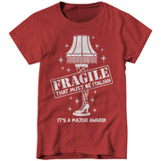 Fragile Leg Lamp Ladies T-Shirt - FiveFingerTees
