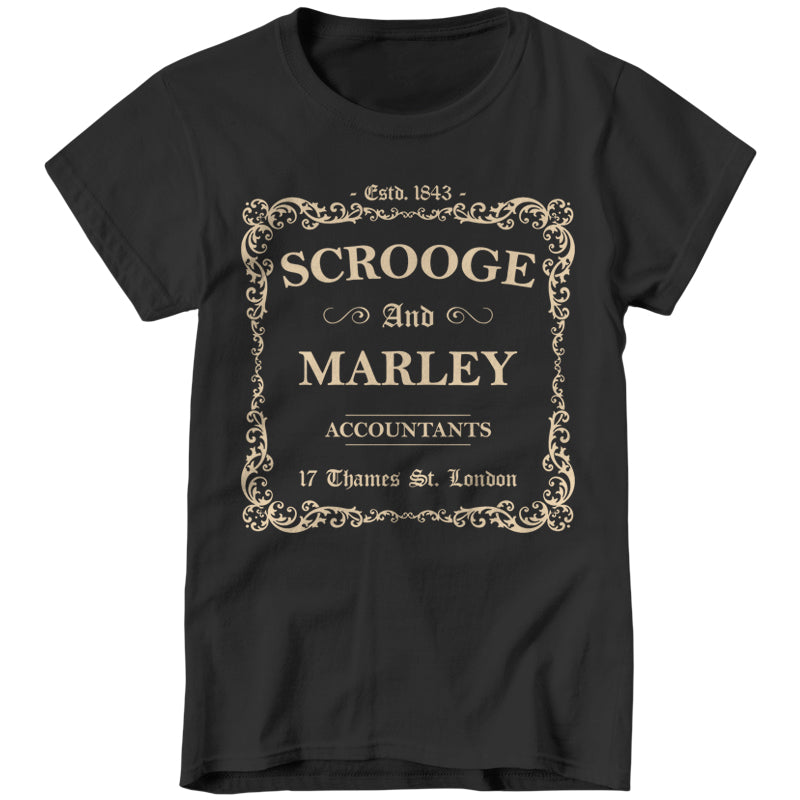Scrooge and Marley Accountants Ladies T-Shirt - FiveFingerTees
