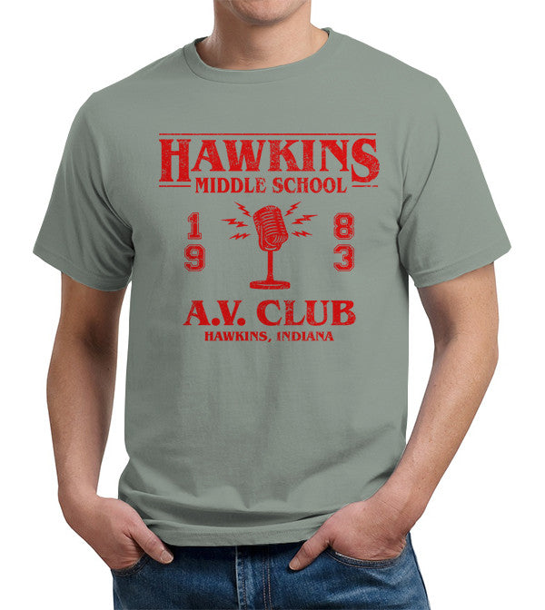 Hawkins Middle School A.V. Club T-Shirt - FiveFingerTees