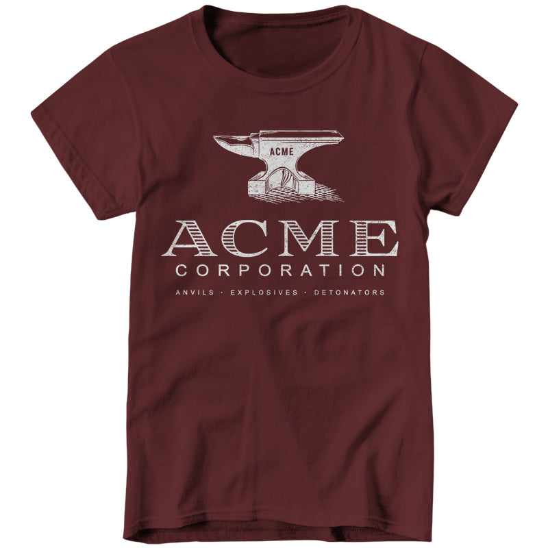 Acme Corporation Ladies T-Shirt - FiveFingerTees