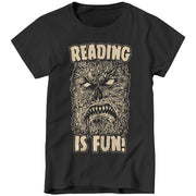 Reading Is Fun Necronomicon Ladies T-Shirt - FiveFingerTees