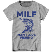 Milf Man I Love Fishing T-Shirt - FiveFingerTees Guys / X-Large / Teal