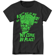Ack! We Come In Peace Ladies T-Shirt - FiveFingerTees