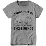 Kinda Hot In These Rhinos Ladies T-Shirt - FiveFingerTees