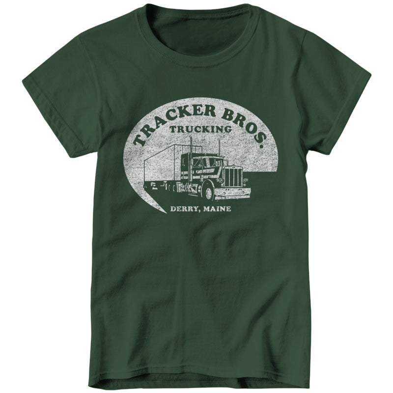 Tracker Bros. Trucking Ladies T-Shirt - FiveFingerTees