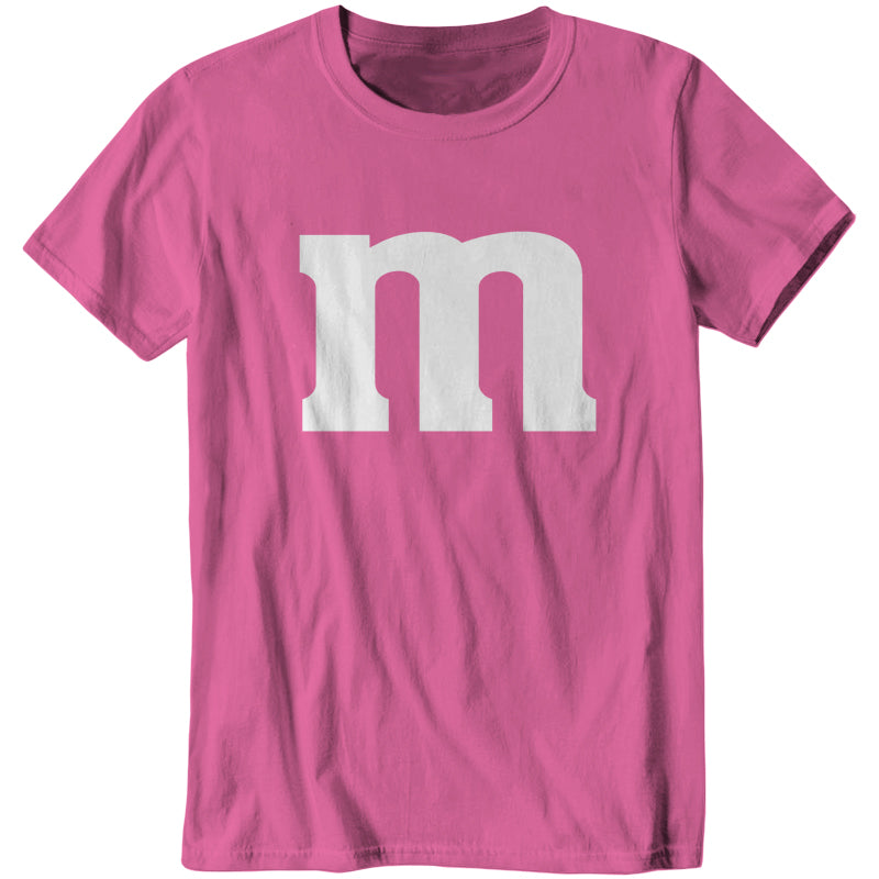 Pink M&M Costume T-Shirt - FiveFingerTees