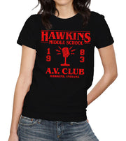 Hawkins Middle School A.V. Club T-Shirt - FiveFingerTees