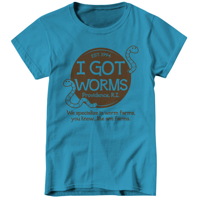 I Got Worms TShirt FiveFingerTees