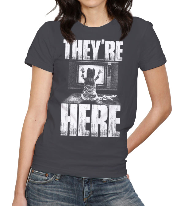 They're Here T-Shirt - FiveFingerTees