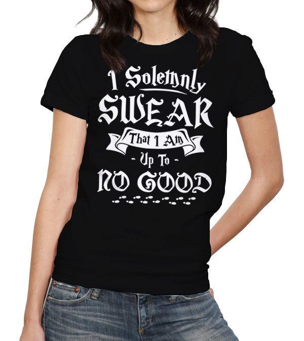 I Solemnly Swear That I Am Up To No Good T-Shirt - FiveFingerTees