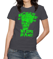 Ack! We Come In Peace T-Shirt - FiveFingerTees