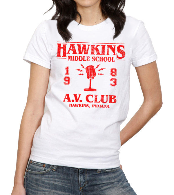 Hawkins Middle School A.V. Club T-Shirt - FiveFingerTees