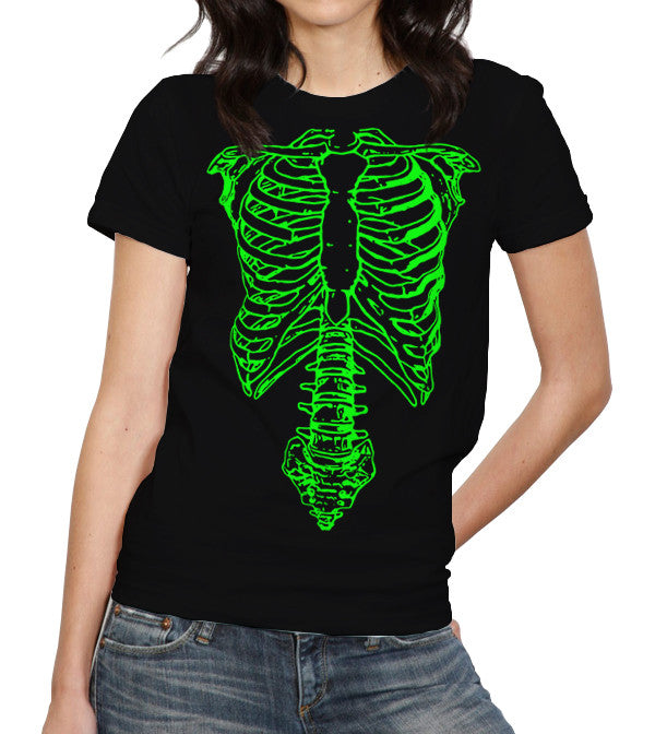 Spinal Tap Green Skeleton T-Shirt - FiveFingerTees