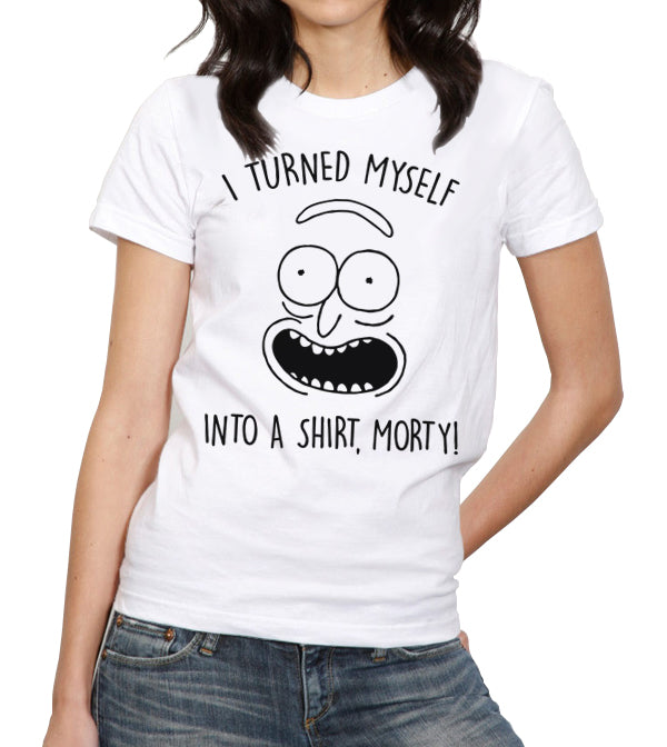 I Turned Myself Into A Shirt Morty T-Shirt - FiveFingerTees