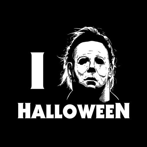 I Love Halloween Michael Myers T-Shirt - FiveFingerTees
