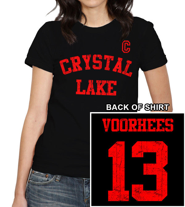 Crystal Lake Voorhees Jersey T-Shirt - FiveFingerTees